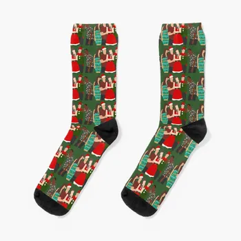 Новые рождественские Носки Для девочек, роскошные носки для спортзала