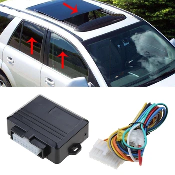 Автомобильный Электростеклоподъемник 12V Roll Up Closer Системы Автосигнализации для 4-Дверного Автомобиля Auto Close Window Universal Remote Close D7YA