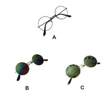 Несколько стилей для новорожденных, легкие металлические очки, детские плоские классические очки, реквизит для съемки