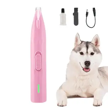 Машинка для стрижки шерсти домашних животных для лап USB-зарядка, инструмент для стрижки собачьих лап, принадлежности для ухода за домашними животными, приспособления для стрижки волос на лице, глазах, ушах