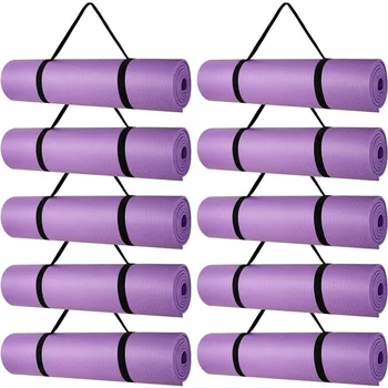 10 Шт Коврики для йоги оптом, 72 x 24 x 0,3 дюйма, коврики для упражнений толщиной, нескользящий коврик для фитнеса, коврики для спортзала оптом, йога, тренировка, растяжка