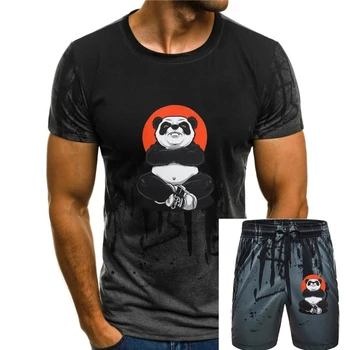 Мужские футболки больших размеров с принтом Негодования и панды, Дышащие топы и футболки с коротким рукавом, Летние Большие Свободные футболки, Синие 6xl 5xl