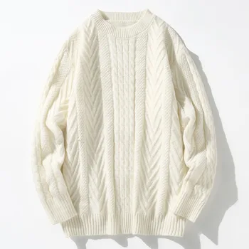 2023 Зимний мужской свитер, женский свитер, вязаная водолазка, вязаный однотонный свитер, классический свитер, модный повседневный свитер для пары