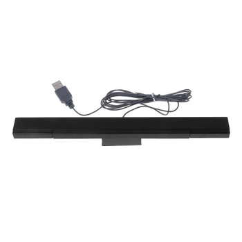 Проводная сенсорная панель USB для WII, сменный приемник сигнала инфракрасного датчика движения IR Ray для системы Wii с подставкой-черный