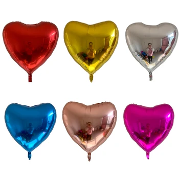 1шт 32-дюймовые воздушные шары из алюминиевой фольги в форме сердца, украшение для свадьбы, Дня рождения, Подарочные игрушки для душа ребенка, Свадебный воздушный шар