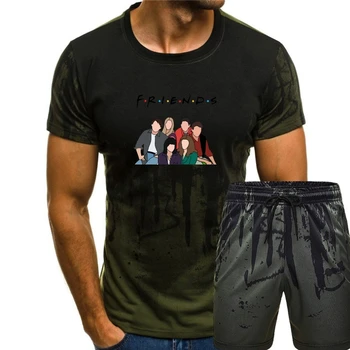 Нарисованная вручную футболка The Room, мужская футболка Friends
