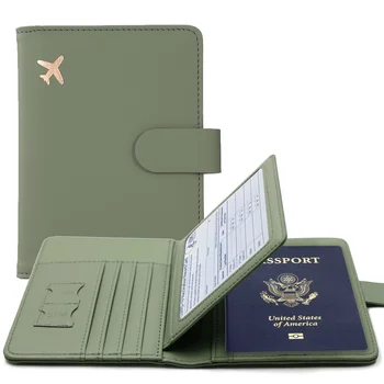 Защитный чехол для бумажника, обложка для паспорта, мужская и женская обложка для паспорта из искусственной кожи, держатель для паспорта с кредитной картой, чехол для кредитных карт