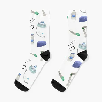 Подарок для анестезиолога / анастезиолога Носки Смешные носки мужские Женские компрессионные летние носки