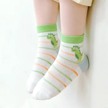 Детские носки весенне-летние сетчатые летние детские носки большие детские хлопчатобумажные носки с рисунком зебры легкие дышащие детские носки so