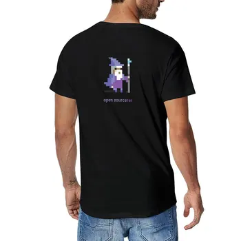 Новая 8-битная футболка с открытым исходным кодом Sorcerer - Programming, футболка с коротким рукавом для мальчиков, белые футболки, великолепная футболка, мужские футболки