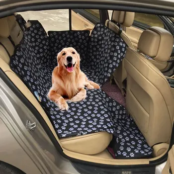 Водонепроницаемая Защитная накладка для автокресла для домашних собак с принтом, защищающая от царапин Защитная накладка для заднего сиденья автомобиля для домашних собак с принтом