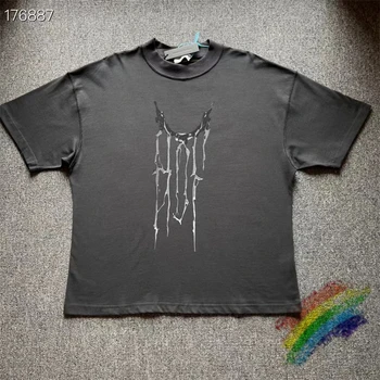 Новая футболка Arnodefrance Liquid Metal Vintage ADF Для мужчин и женщин, Унисекс, Свободные черные выстиранные футболки