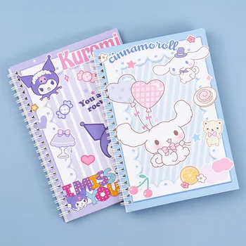 Мультфильм Sanrio Coil Book Kuromi My Melody Cinnamoroll Записная Книжка Студенческий Дневник Блокнот Детский Подарок