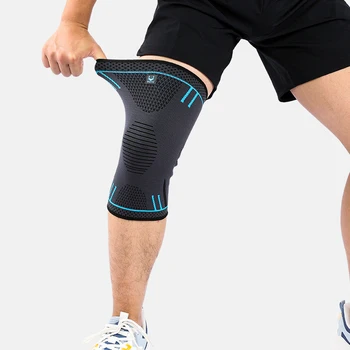 1 шт. компрессионный рукав для поддержки колена, эластичные наколенники, бандажные пружины, спортивная защита для спортзала, баскетбол, волейбол, бег