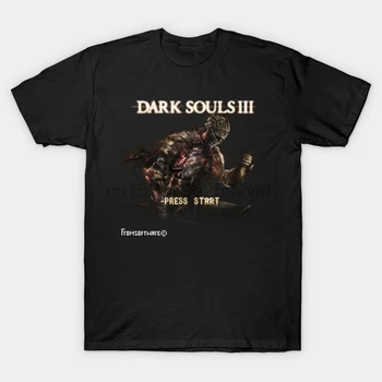 Мужская футболка Dark Souls 3 Ретро игра Dark Souls 3 Ретро футболка женская футболка тройники топ