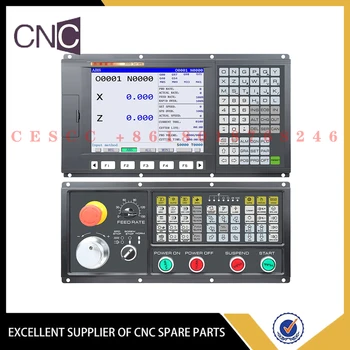 Penjualan paling laris 2 poros CNC pengendali bubut Kit sistem kontrol PLC mendukung tempat alat listrik yang mirip dengan panel