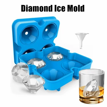 Силиконовая форма для приготовления кубиков льда, форма для шоколада, лоток для мороженого, инструмент для поделок, 3D форма для виски, вина, коктейлей, лотки для кубиков льда, формы