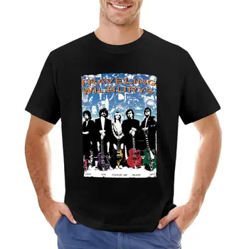 Футболка The Traveling Wilburys Band, пустые футболки, рубашка с животным принтом для мальчиков, футболка, футболки для мужчин с графическим рисунком