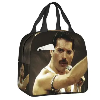 Женская термоизолированная сумка для ланча Queen Rock, переносная коробка для ланча Freddie Mercury, школьная еда, Походные сумки для пикника