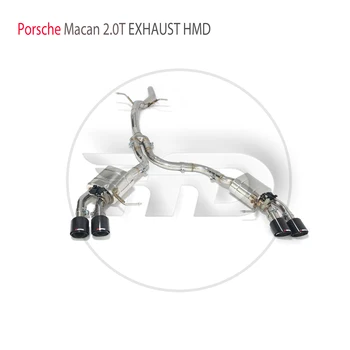 Производительность выхлопной системы HMD из нержавеющей стали Catback для Porsche Macan 2.0T 95B Автоматический электронный клапан глушителя