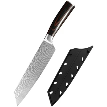 Кухонный нож XYj С острым лезвием из нержавеющей стали, 8-дюймовый лазерный нож с дамасским рисунком, нож для нарезки шеф-повара, профессиональный инструмент для приготовления пищи