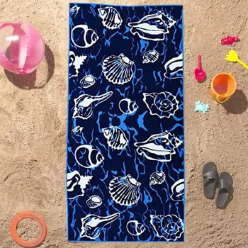 Двустороннее пляжное полотенце, пляжные полотенца из микрофибры большого размера, двухсторонние сверхмягкие, хорошо впитывающие отпечатки для быстрого высыхания