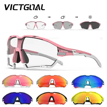 VICTGOAL Поляризованные солнцезащитные очки для мужчин, женщин, фотохромные велосипедные очки, очки для бега, очки для шоссейных велосипедов MTB, Очки для шоссейных велосипедов