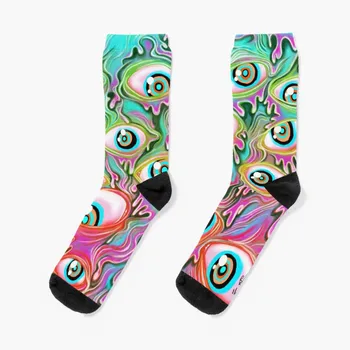 Носки с рисунком глазного яблока - цвет Alt, Противоскользящие футбольные носки, мужские теннисные носки, женские носки с героями мультфильмов