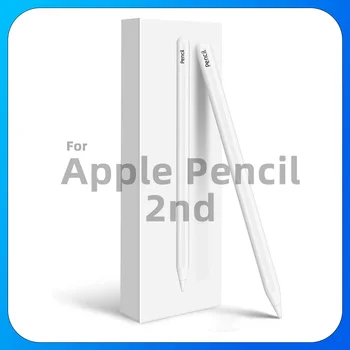 Магнитный iPad Pencil 2-го поколения, стилус для беспроводной зарядки, такой же, как Apple Pencil 2-го поколения, работает с iPad с логотипом