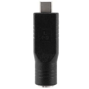 Разъем постоянного тока 7,4 x 5,0 мм, вход для USB-C, штепсельная вилка Type-C, адаптер для зарядки ноутбука и телефона