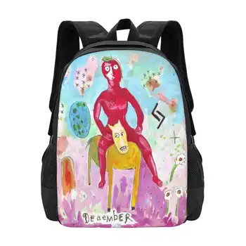 Декабрьский дизайн рюкзака школьных сумок Декабрьский цикл Джона Дугласа 12 Years Twelvemonthpainting Символизм Символическая Тайна