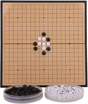 Магнитная игра Go, складные многоразмерные акриловые черно-белые шахматные фигуры Go, Набор шахмат, Детская настольная игра-головоломка, Игрушки, подарки