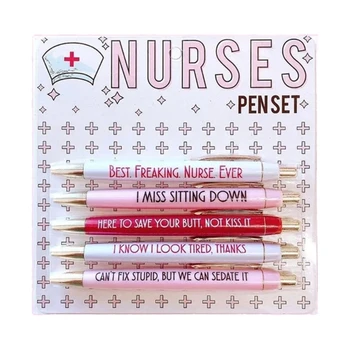 Y1UB Забавные ручки для медсестер, вдохновляющие шариковые ручки, медицинские Тематические ручки, новые ручки, канцелярские принадлежности для медсестры, врача, учителя