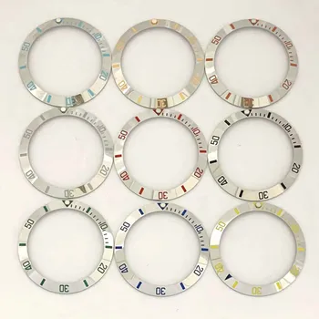 Зеркальный керамический безель для часов с гальваническим покрытием IPS 38 мм 30,5 мм, Дополнительные рамки для часов, Вставки, Запасные части, Керамическое кольцо для часов