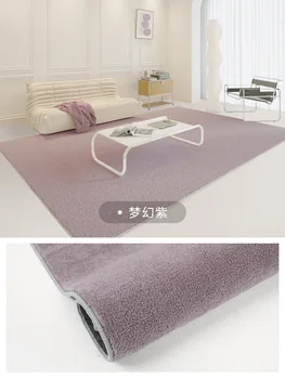 Японские минималистичные однотонные плюшевые ковры, украшение гостиной, Ковер большой площади, спальни, Утолщенные Мягкие ковры, коврик для гостиной