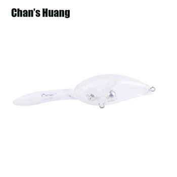 Chan's Huang 20ШТ Пустые Приманки Crankbait 11СМ 16Г Клюв Для Глубокого Погружения Жесткая Пластиковая Приманка Воблеры Для Ловли Судака Crankbait Blank