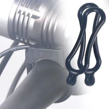 Эластичная велосипедная силиконовая лента Прочное Силиконовое крепление для велосипеда Силиконовый ремешок Для установки Деталей Велосипедная Световая повязка Фонарики Ячейка