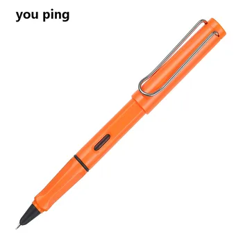 Высококачественная перьевая ручка для бизнеса и офиса 555 оранжевого цвета 4 типа с перьевым наконечником, канцелярские принадлежности для школьников, чернильная ручка