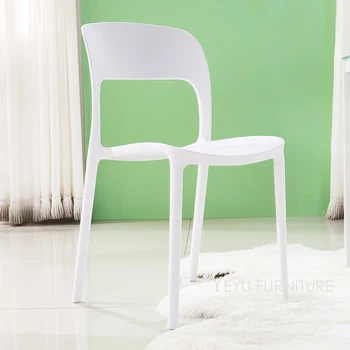 Современный дизайн, складываемый пластиковый обеденный стул на открытом воздухе, модный простой дизайн, стул для кафе, стул для ресторана, стул для ожидания 1ШТ