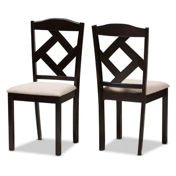 Обеденный стул с мягкой обивкой Ruth - комплект из 2 предметов мебели для кухни и столовой 17,01 Ш x 17,5 Г x 36,42 В