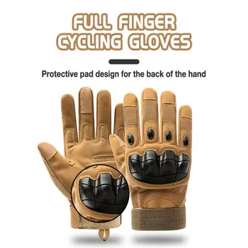 Тактические перчатки для верховой езды, зимние, с сенсорным экраном на все пальцы, теплые ветрозащитные перчатки, Камуфляжные износостойкие перчатки для мотоциклов, кемпинга