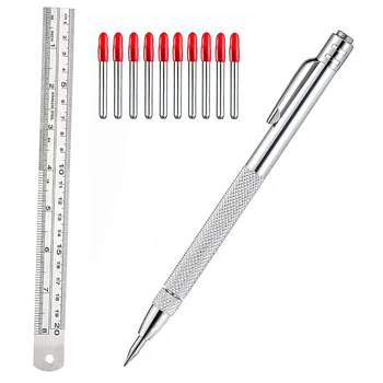 Металлическая ручка, сменный маркировочный наконечник, алюминиевая ручка для гравировки на стекле/ Керамике/Металлическом листе