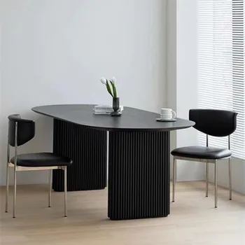 Шиферные Современные обеденные столы в скандинавском роскошном дизайне, обеденные столы для гостиной, кофейни на открытом воздухе, Eettafels Мебель для дома SR50DT