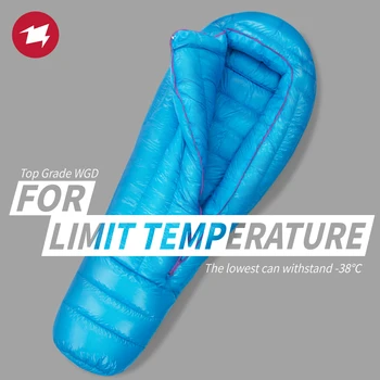 Спальный мешок из гусиного пуха AEGISMAX Ultra -38 градусов 850FP Сверхлегкий Походный спальный мешок для кемпинга для мужчин и женщин