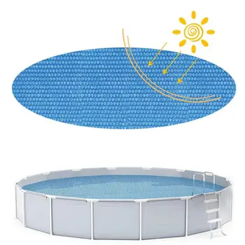 Надземный бассейн Солнечное покрытие Защитный чехол для бассейна Теплоизоляционная пленка Защитное круглое термоодеяло для бассейна спа-джакузи