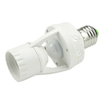 100-240 В/AC светодиодная лампа E27 с винтом для крепления датчика человеческого тела, держатель лампы