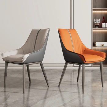 Роскошный Обеденный стул, Современная Скандинавская Кухня, Креативные обеденные стулья из искусственной кожи, Многофункциональная Мебель для дома в гостиной