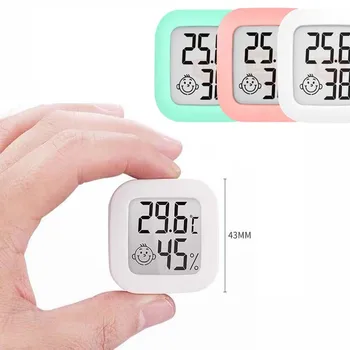 Мини-ЖК-Цифровой термометр в помещении Электронный измеритель температуры и влажности Датчик Метеостанции