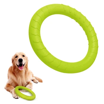 Игрушки для собак EVA Летающий диск для домашних животных, Тренировочное кольцо, съемник, Плавающие интерактивные принадлежности, игрушки для собак При агрессивном жевании