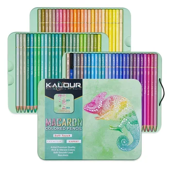 Набор цветных карандашей Macaron 72шт Набор мягких пастельных карандашей для рисования Цветные мелки для школьного рисования, раскрашивающие художественные принадлежности